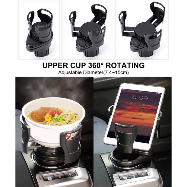 Multifunctional Car Cup Holder — Snacks Tray + Water Cup Drink Holder Horizons Deal 